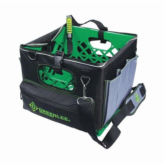 Greenlee Tool Bag, Polyester, Black, 11 Pockets 0158-28
