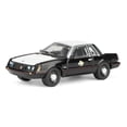 thumbnail image 1 of 1982 Ford Mustang SSP "Texas Highway Patrol" Black with White Hood and Top 1/64 Diecast Model Cars by Greenlight, 1 of 6