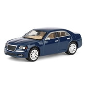 Greenlight 1/64 2013 Chrysler 300C, Blue, Ricks Auto Sales, LP Diecast Exclusive 51620