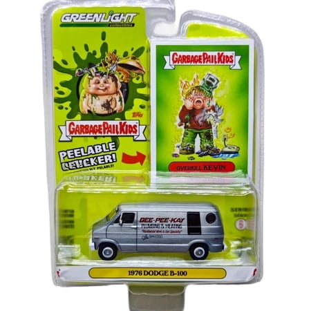 Greenlight 1:64 Garbage Pail Kids 6-Overkill Kevin-1976 Dodge B-100 Van Model