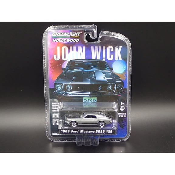 Greenlight 1/64 Hollywood Series 18 John Wick Movie (2014) 1969 Ford Mustang Boss 429 Die Cast Vehicle