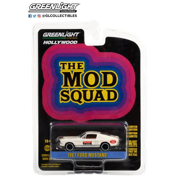 Greenlight 1:64 Hollywood Series 36 1967 Ford Mustang The Mod Squad
