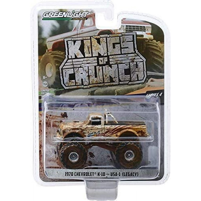 ミニカー GreenLight Chevrolet K-10 AM/PM BOSS 1:64 GreenLight KINGS OF CRUNCH 3 1972 Chevrolet K10 AM/PM