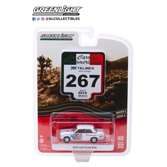 Greenlight 1:64 La Carrera Panamericans Series 2 1972 Datsun 510 #267