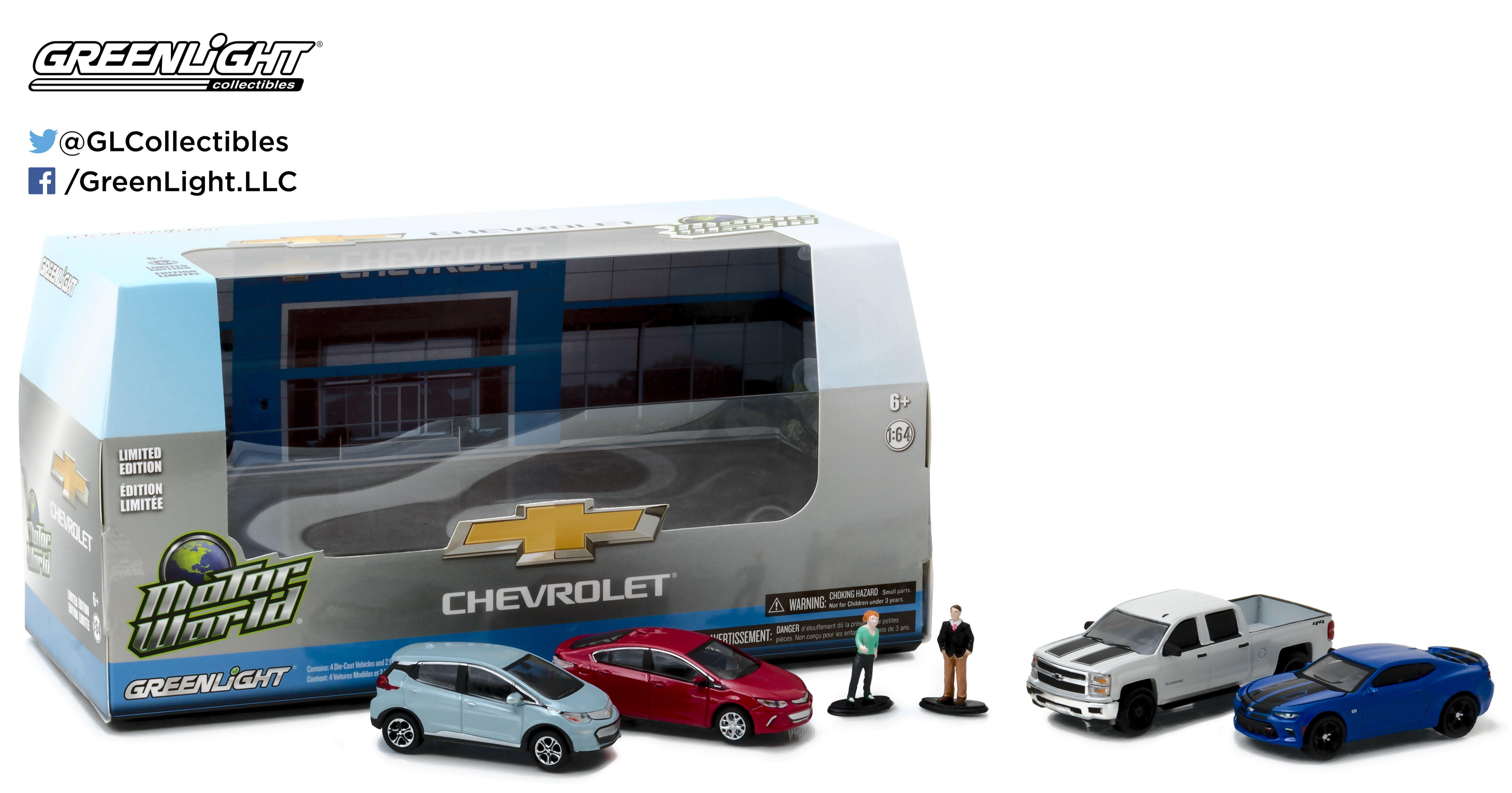 Motor World Diorama Set Modern Chevrolet Dealershi