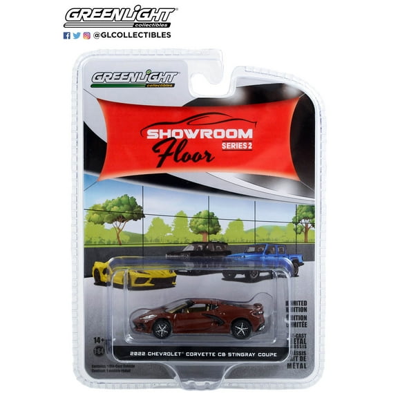 Greenlight 1:64 Showroom Floor Series 2 2022 Chevrolet Corvette C8 Stingray