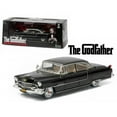 thumbnail image 1 of Greenlight  1 by 43 Diecast The Godfather 1955 Cadillac Fleetwood Series 60 Special Black 1972 Movie Model Car, 1 of 1