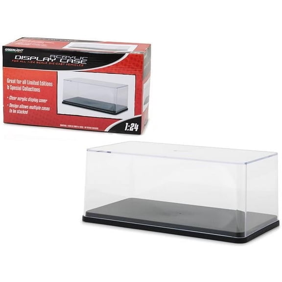 Greenlight 1 isto 24 Acrylic Display Show Case with Plastic Base Model Car