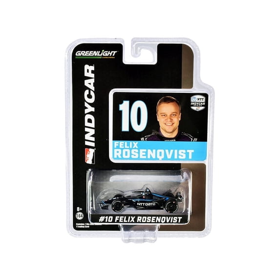 Greenlight 10867 Dallara IndyCar No 10 Felix Rosenqvist NTT Data Chip Ganassi Racing NTT IndyCar Series 2020 0.16 4 Diecast Model Car