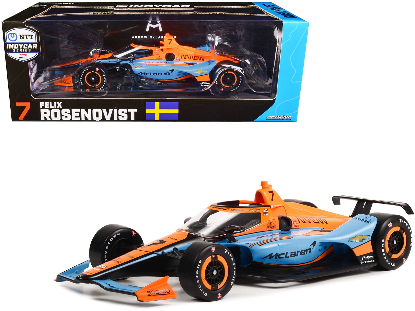 Greenlight 11149 Dallara IndyCar No.7 Felix Rosenqvist Arrow Arrow
