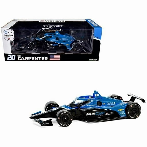 Greenlight 11247 Dallara IndyCar No.20 Carpenter Guy Care ED Carpenter Racing NTT IndyCar Series 2024 1-18 Scale Diecast Model Car