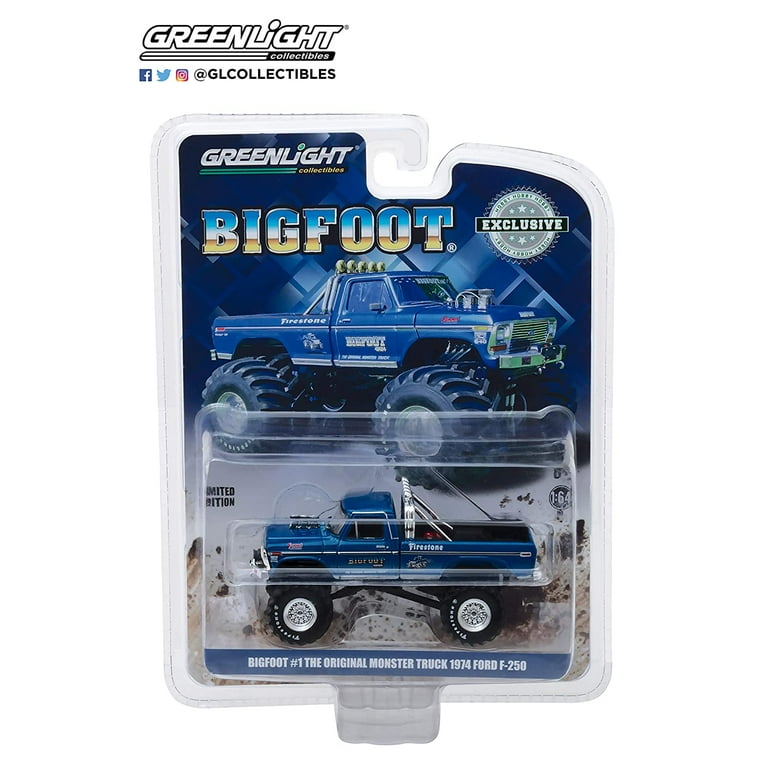 Greenlight 1974 Ford F-250 Monster Truck Bigfoot #1 Blue The