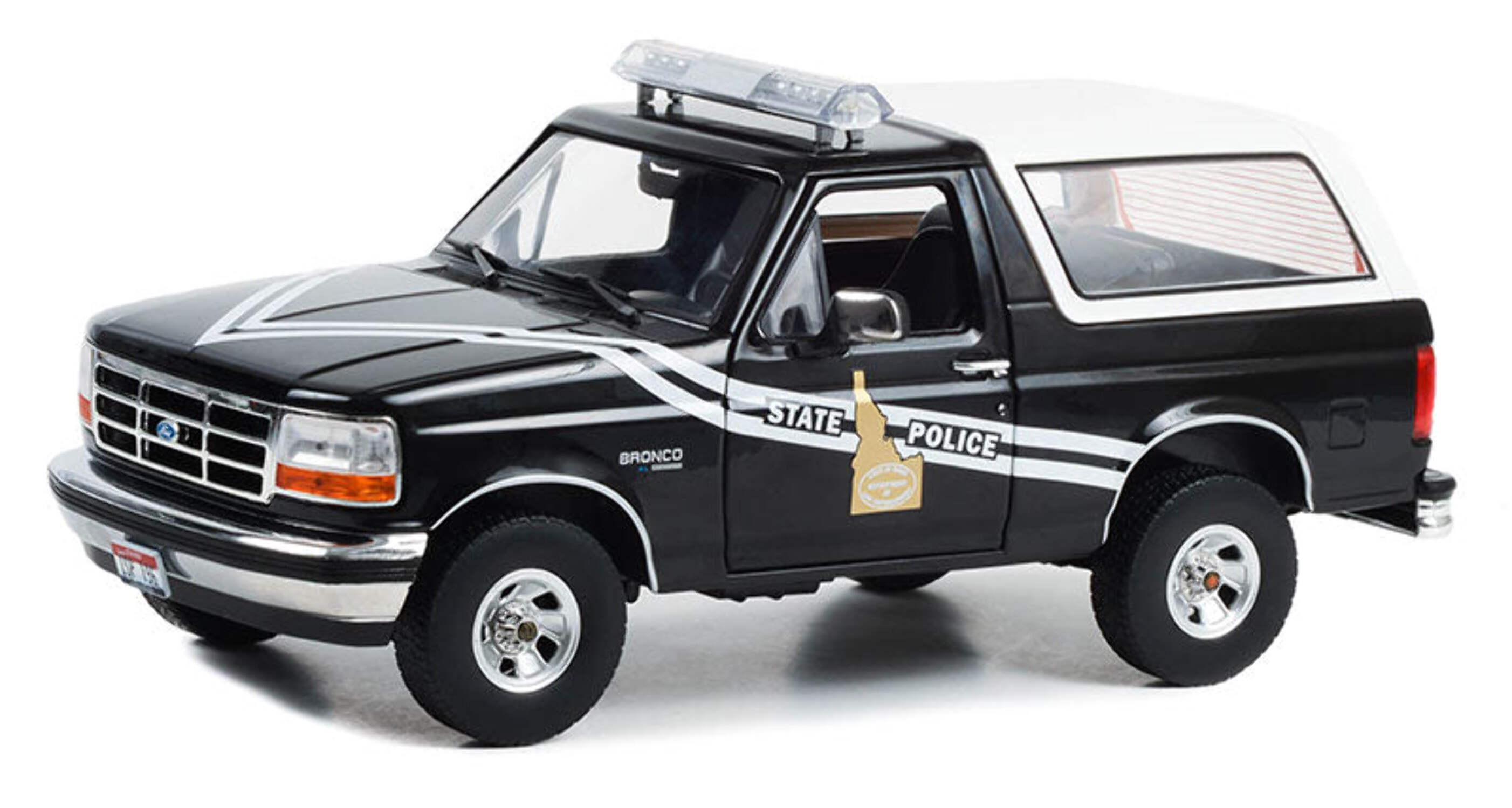 GREENLIGHT 1/24 - Ford Bronco 1967 De La Série TV Counting Cars - Argent