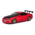 thumbnail image 1 of Greenlight 1999 Nissan Skyline GT-R (R34) Red w/ Black Hood  LED Ground Effects 1:18, 1 of 6