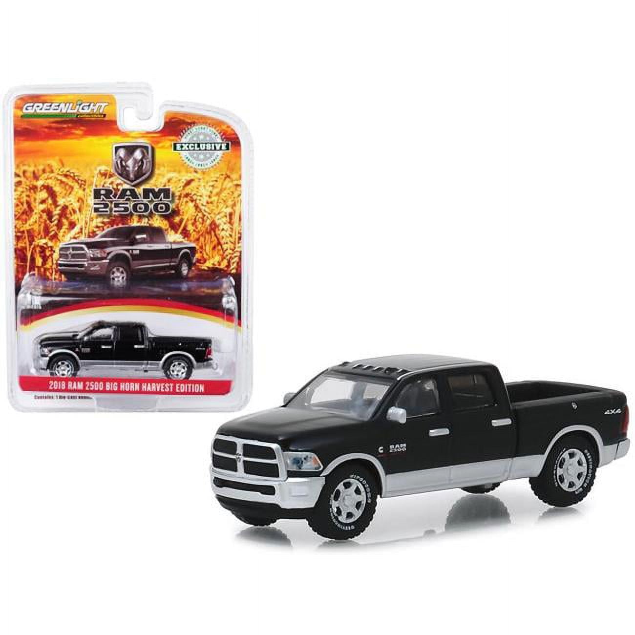 Greenlight Pickup Truck 2018 Dodge Ram 2500 Big Horn 30047 Black