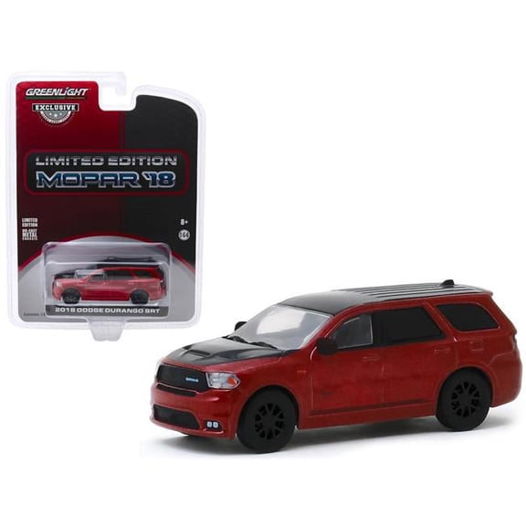 Greenlight 30131 2018 Dodge Durango SRT Octane Red & Black Limited Edition MOPAR 18 Hobby Exclusive 0.16 0.4 Diecast Model Car