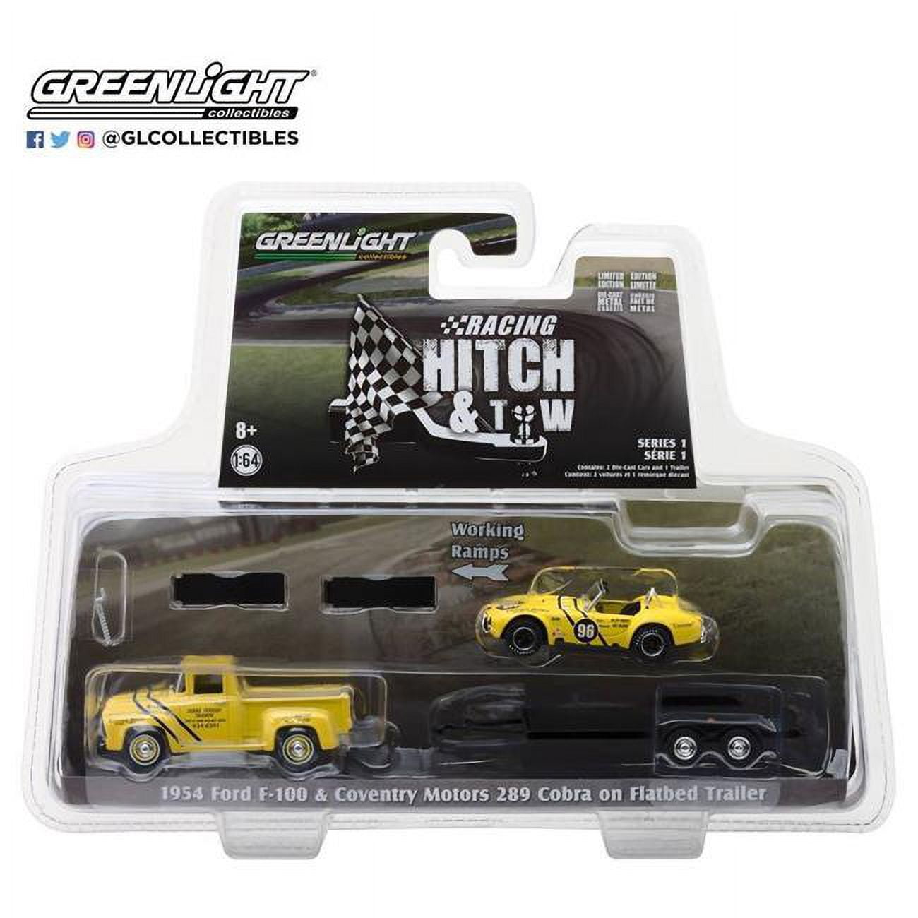 Greenlight 31050A Motors 289 Cobra Walnut Creek on Flatbed Trailer