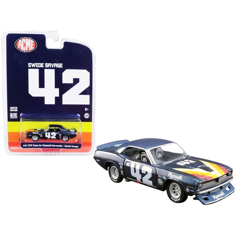 Greenlight 51264 1970 Plymouth Barracuda Trans Am No.42 Swede