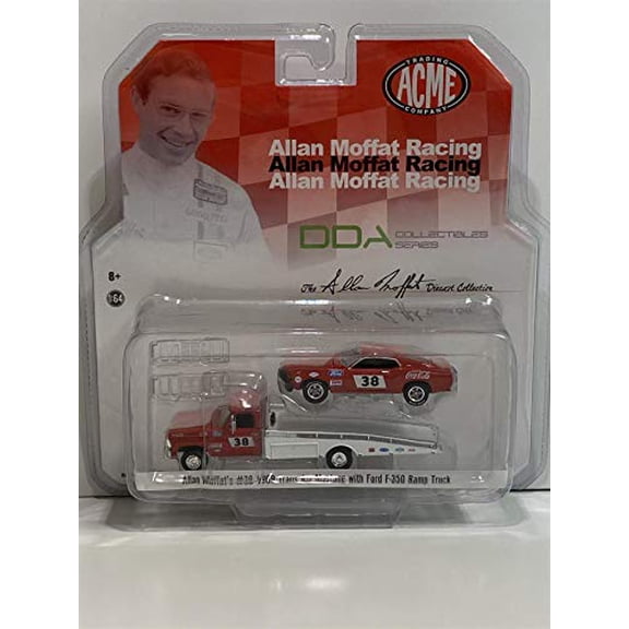 Greenlight 51269 1969 Trans Am Mustang & Ford F-350 Ramp Truck Allan Moffat Racing #38 1/64 Scale