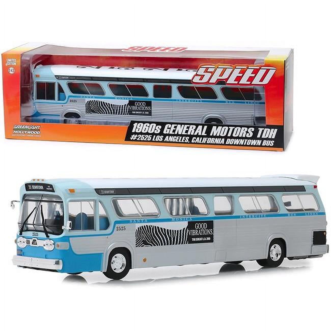 Speed Bus Model Greenlight Diecast General Motors TDH #33 Movie Model Tour Bus (1960s ...