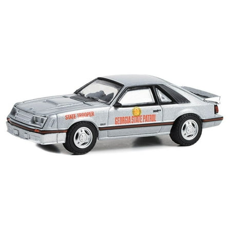 Greenlight Collectibles 1/64 1982 Ford Mustang GT, State Police, Hot Pursuit Series 44 43020-A