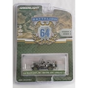 Greenlight Collectibles Battalion 64 Series 4 - 1942 Willys MB Jeep - British Army Command Car Raw Chase