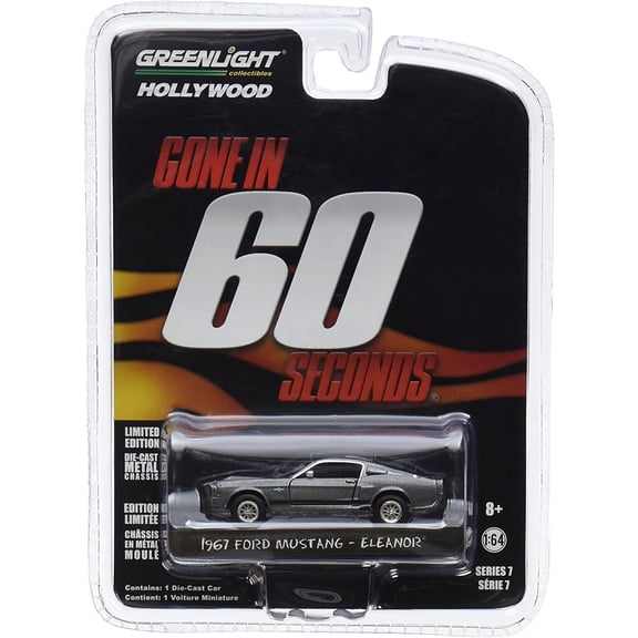 Greenlight 44742 Gone in 60 Sixty Seconds (2000) â€œEleanorâ€ 1967 Ford Mustang Shelby GT500 1/64 Scale