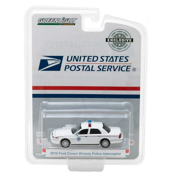 Greenlight Hobby Exclusive: 2010 FCV Police Interceptor USPS 1/64 Scale