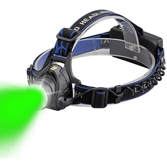 Greenlight LED Headlamp, 1800 Lumens Zoomable Hunting LED Head lamp Flashlight, Hands-Free Headlight Torch Lamp for Hunting Hiking Camping Fishing Reading Running$$Sport & Recreation Other