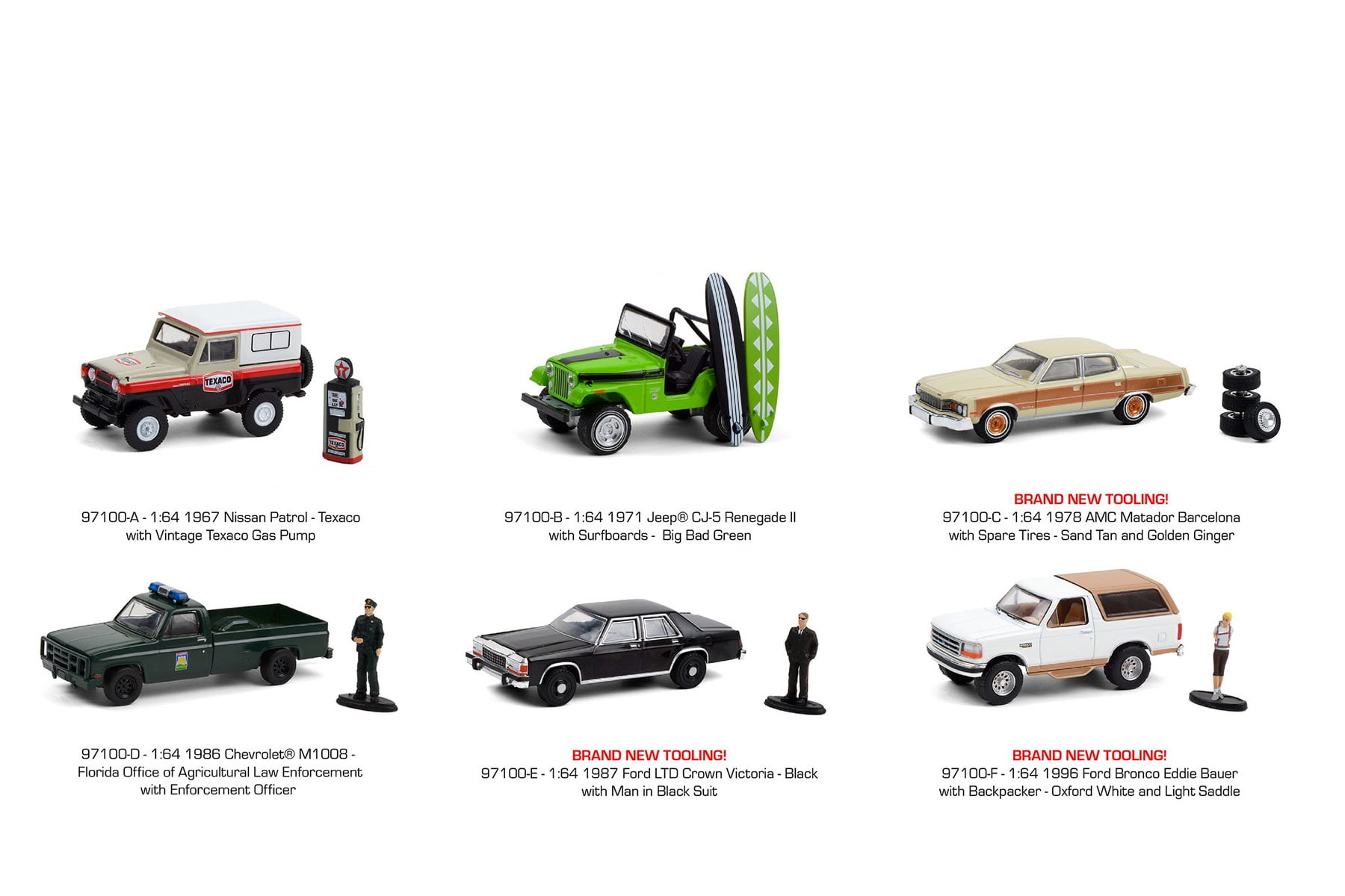 Greenlight The Hobby Shop Series 10 Diecast Car Set - Box of 6