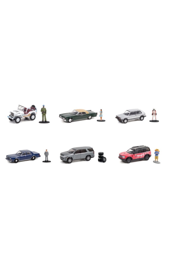 The Hobby Shop Series 11 Diecast Car Set - Box of 6 assorted 1/64 Scale Diecast Model Cars