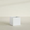 thumbnail image 1 of Greenline Jack Square Cube Planter - Indoor/Outdoor Large Fiberglass Lightweight Planter - 28" x 28" x 28" (Gloss White), 1 of 7