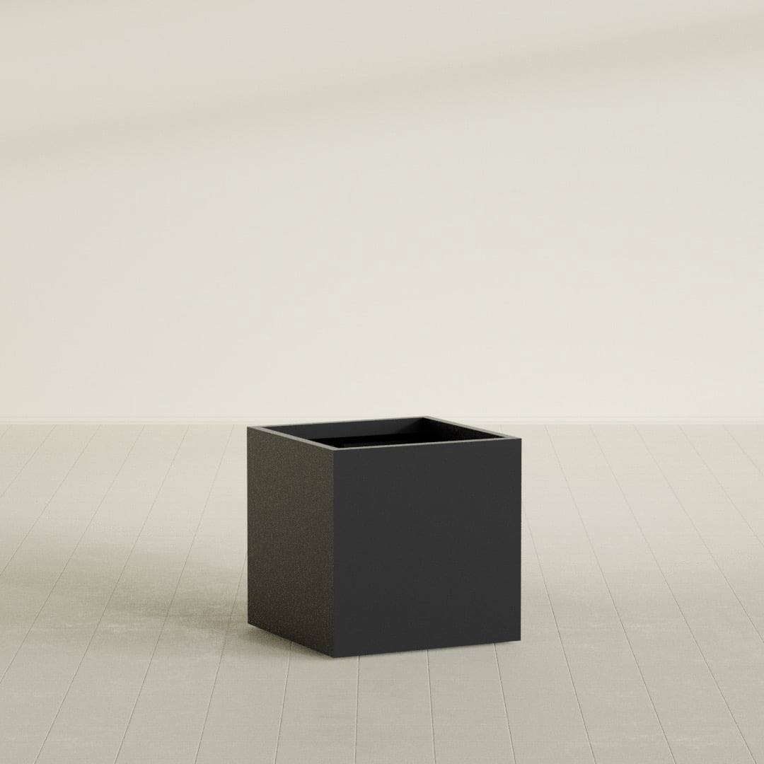Greenline Jack Square Cube Planter - Indoor/Outdoor Large Fiberglass ...