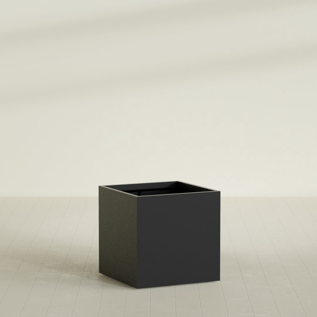 Greenline Jack Square Cube Planter - Indoor/Outdoor Large Fiberglass ...
