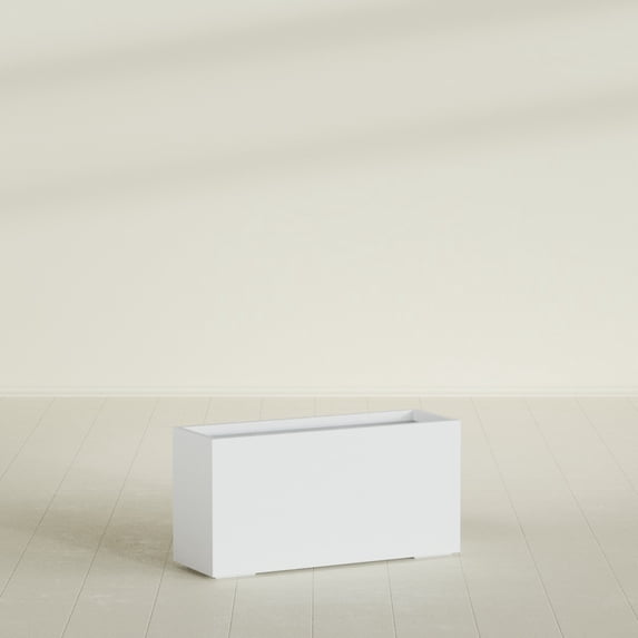 Greenline Leo Rectangle Planter - Indoor/Outdoor Extra Large Fiberglass ...