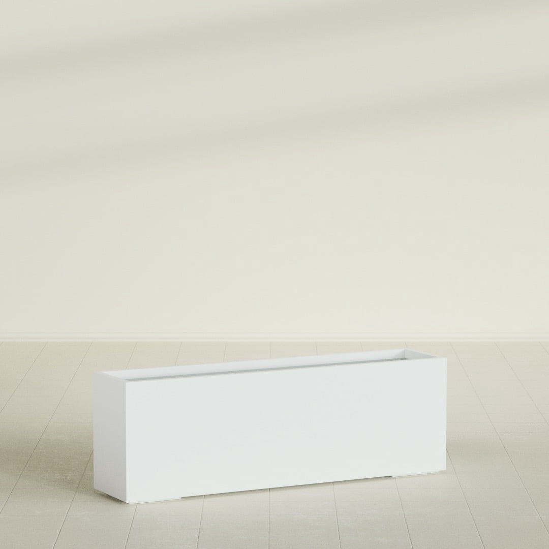 Greenline Leo Rectangle Planter - Indoor/Outdoor Extra Large Fiberglass ...