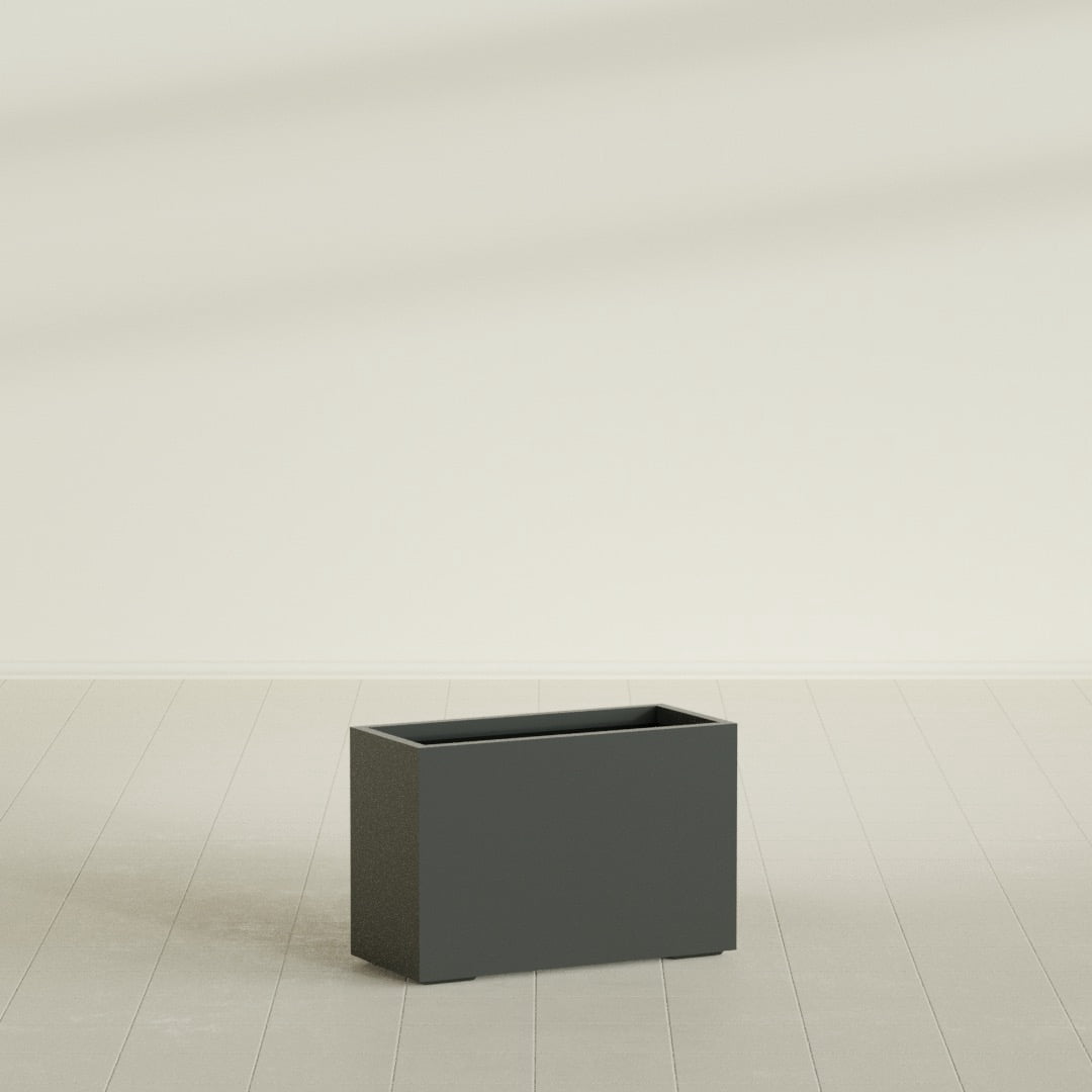 Greenline Leo Rectangle Planter - Indoor/Outdoor Large Fiberglass ...