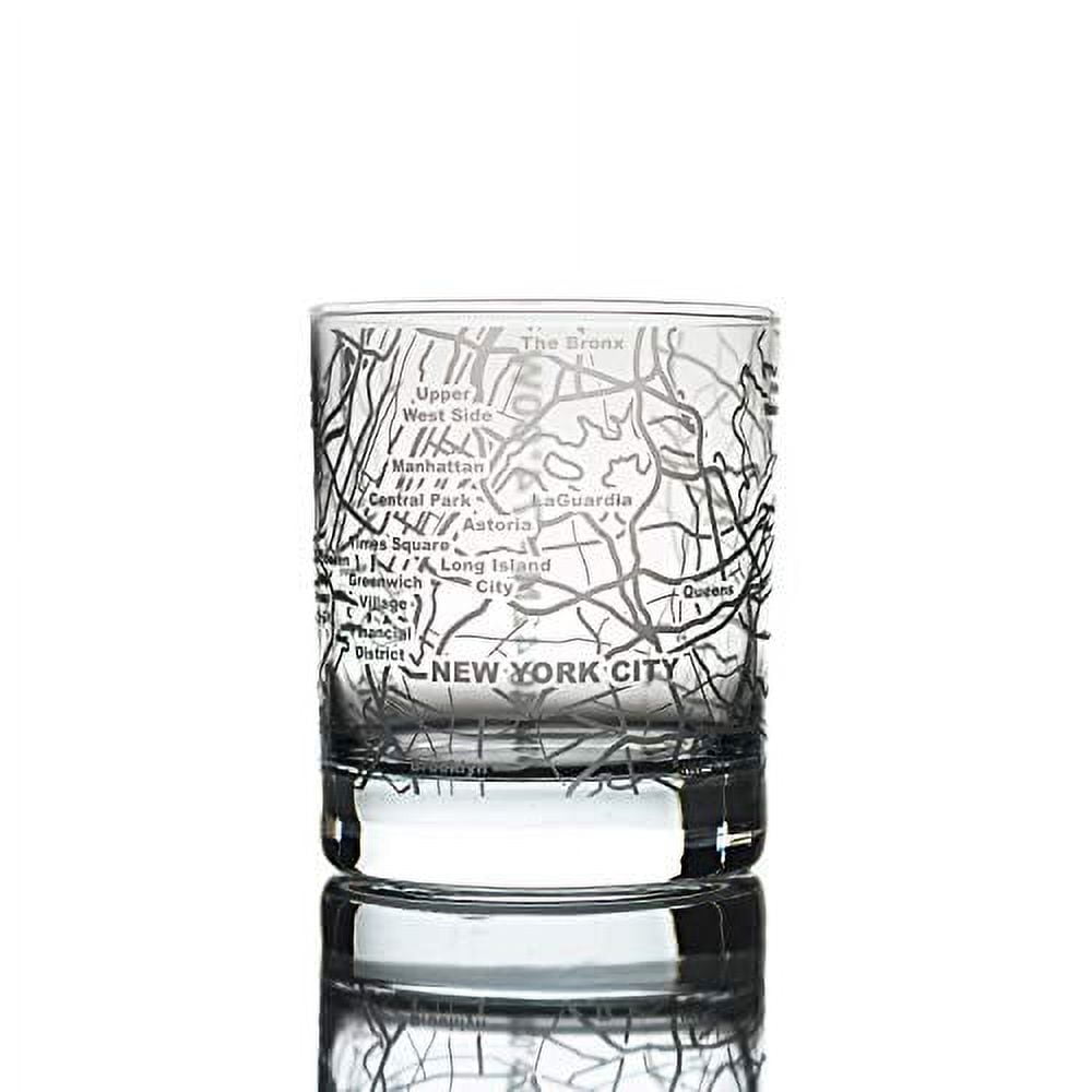Bar One Set of 4 Point Double Old Fashioned Glasses, 11oz