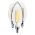 thumbnail image 1 of Greenlite 60175 - 5W/LEDX/CTCD/CL 4-PACK Blunt Tip LED Light Bulb, 1 of 1