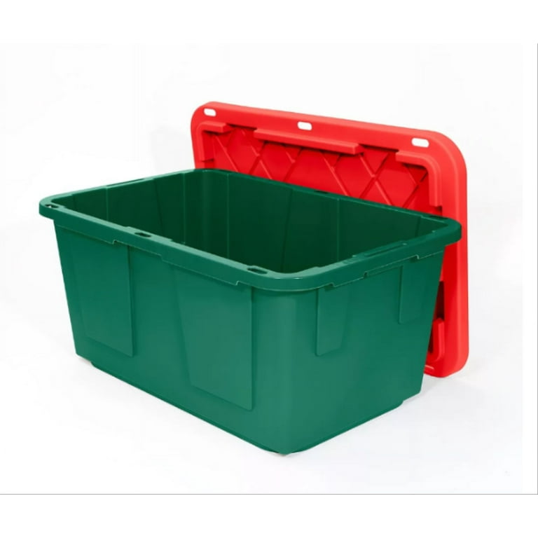 greenmade 27 gallon storage tote with lid, Costco Members: 27-Gallon Heavy  Duty Storage Bins ONLY $6 …