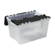 Greenmade Flip-Top Lid Tote, 12 Gallons, Black/Frost