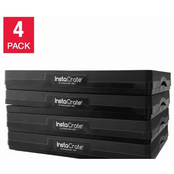 Greenmade InstaCrate Collapsible Storage Bin, 4-pack