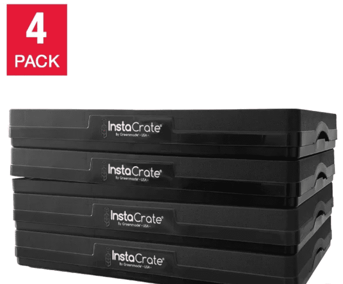 Greenmade InstaCrate Collapsible Storage Bin, 4-pack