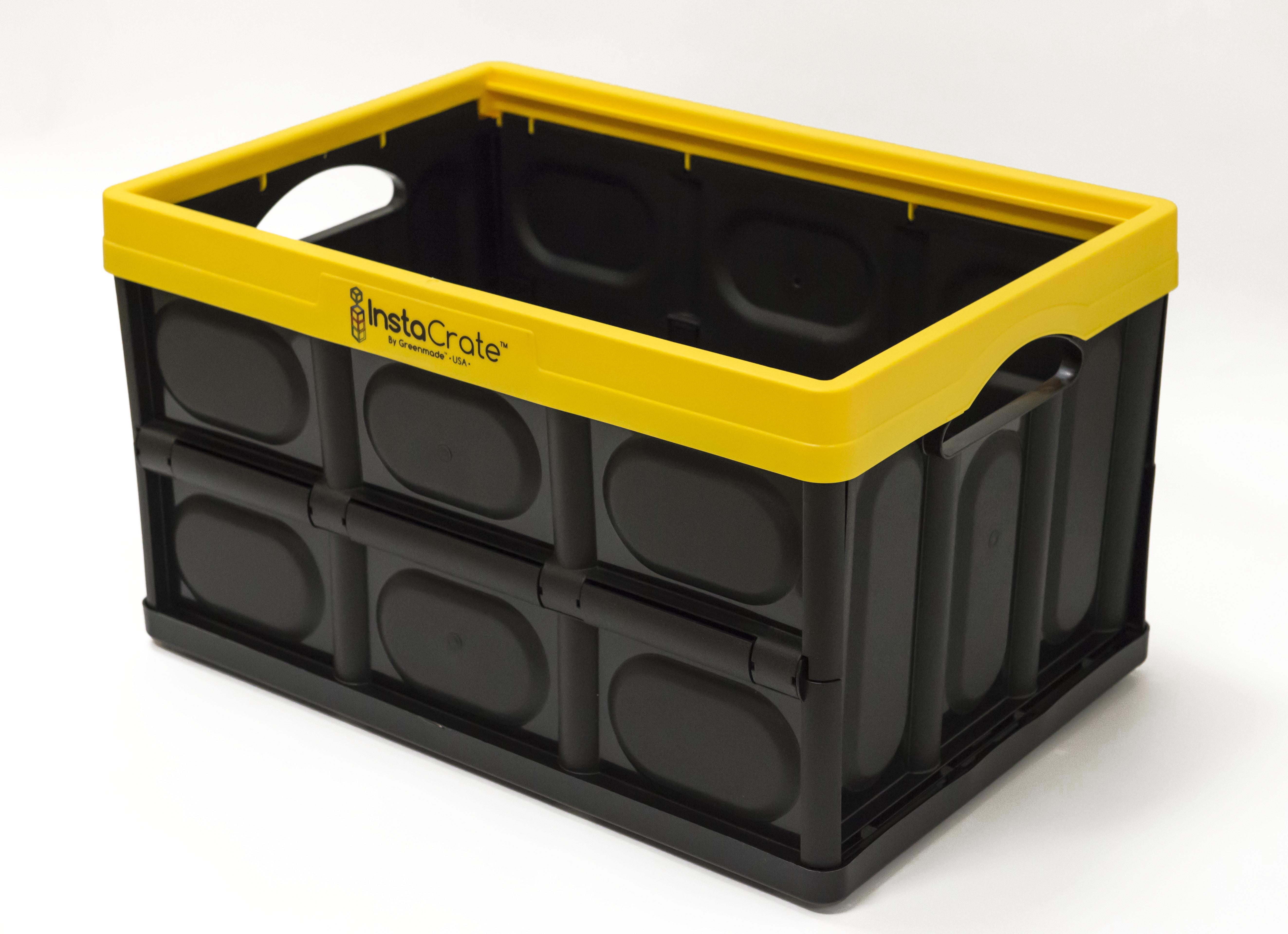 Greenmade InstaCrate, Yellow/Black (No Lid Included