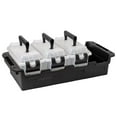 thumbnail image 1 of Greenmade Black/Clear Storage Box Set 7.5 in. H X 11.65 in. W X 24 in. D Stackable, 1 of 5