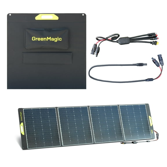 Greenmagic Portable 400W Watt Solar Panel, 400W/39V Foldable Durable Foldable, waterproof Compatible with most 40v Portable Solar Generator, Power Station on the market