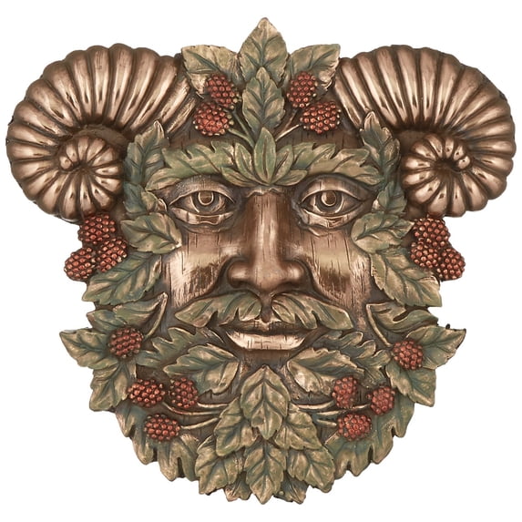 Greenman Summer Plaque Fantasy Designer Decoration Collectible