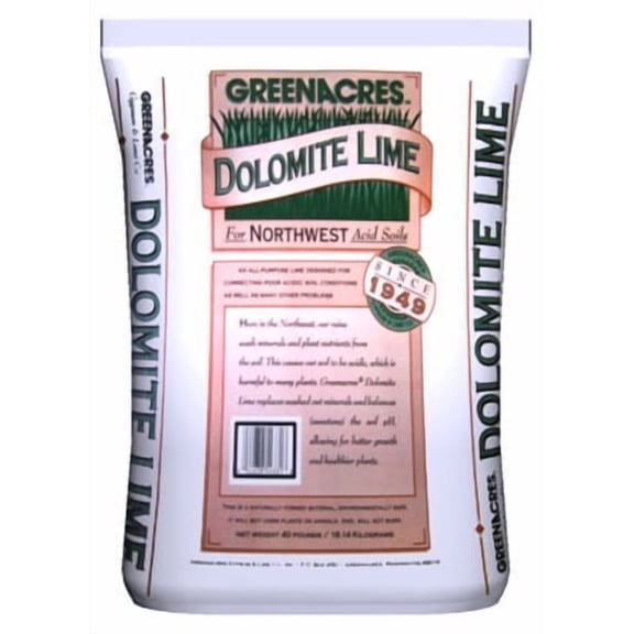 Greenmix Dolomite Lime Soil Fertilizer, 40 lb with Calcium and Magnesium Replenishment