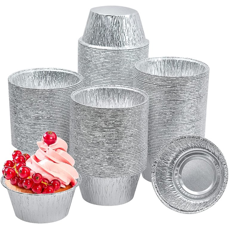 Colored Foil Baking Cups Green