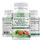 Berberine Supplements Pills, Support Immune & Glucose Metabolism,Cardiovascular Health,Weight Management,120 Vegan Capsules